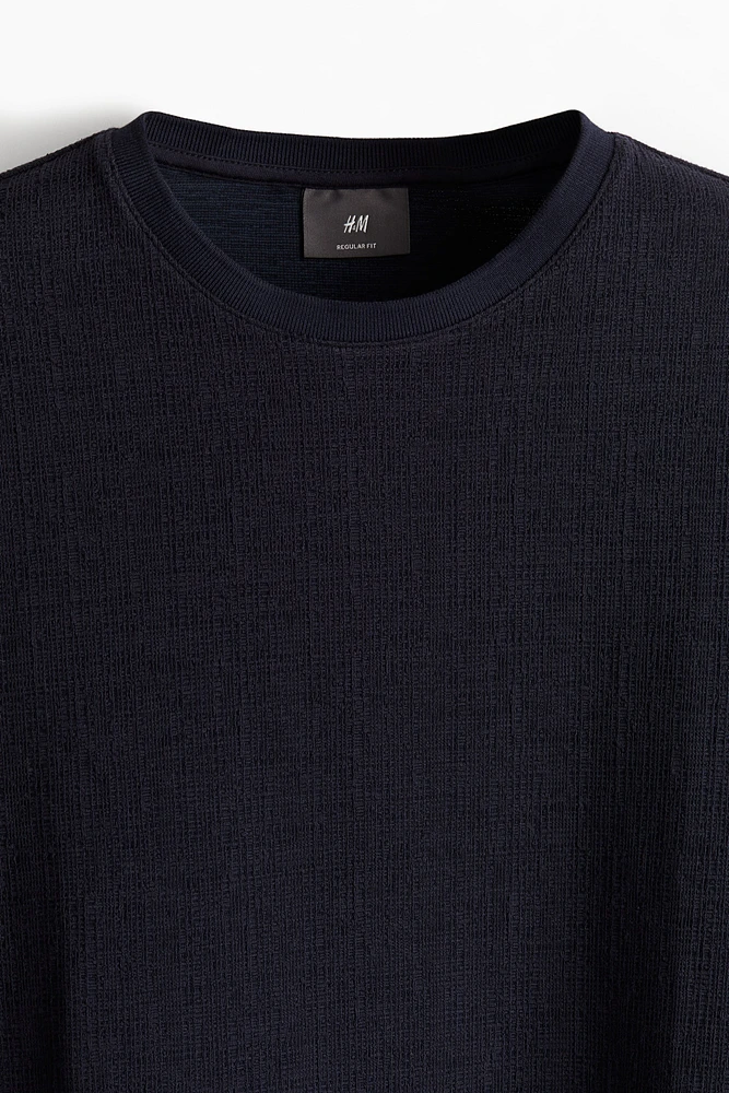 T-shirt texturé Coupe Classique