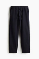 Regular-Fit Linen-Blend Pants
