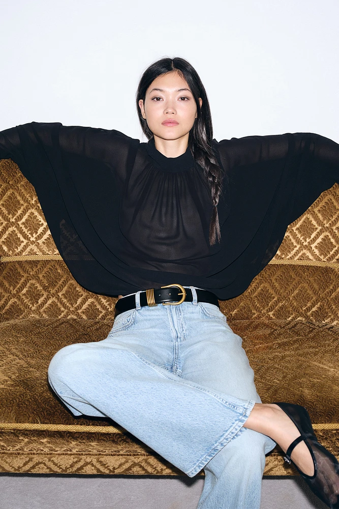 Jean évasé Taille haute