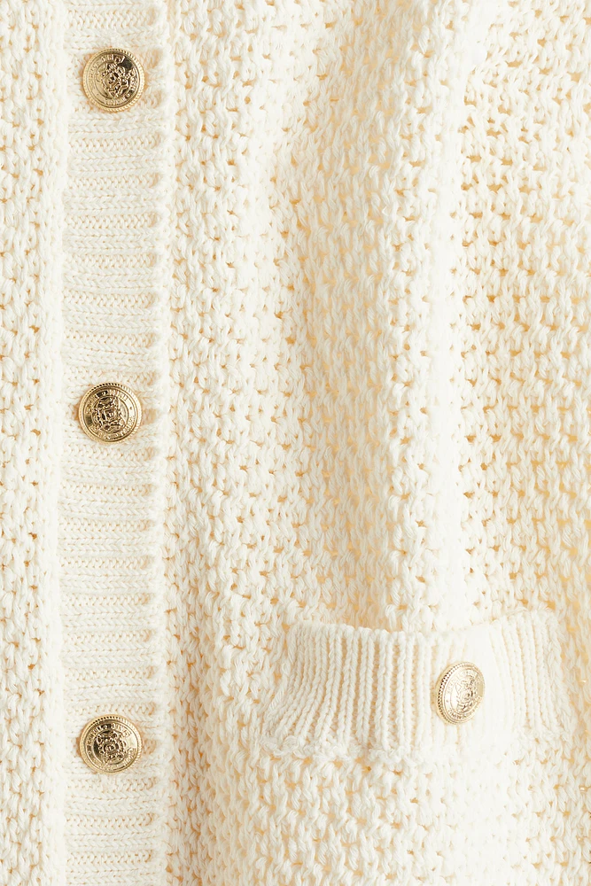 Textured-Knit Cardigan