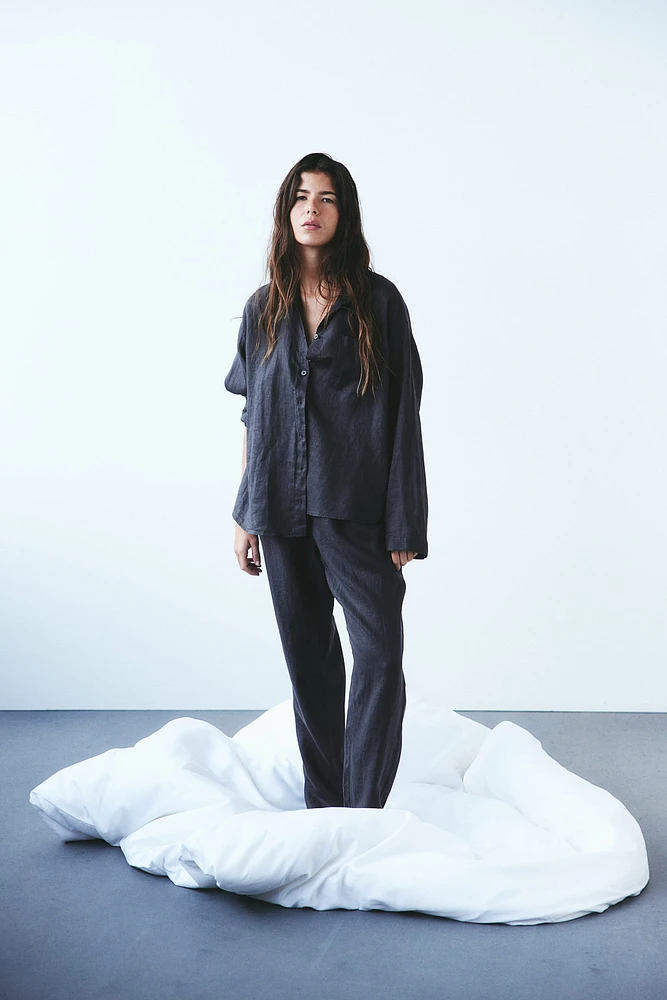 Washed Linen Pajamas