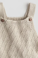 Textured-Knit Romper Suit