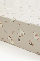 Patterned Cotton Fitted Sheet