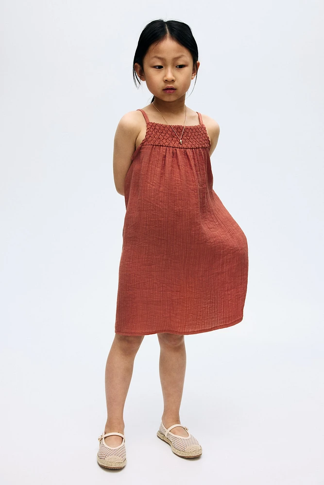 Smocked Strappy Dress
