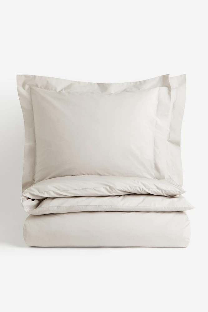 Enveloppe de couette lit double en percale coton