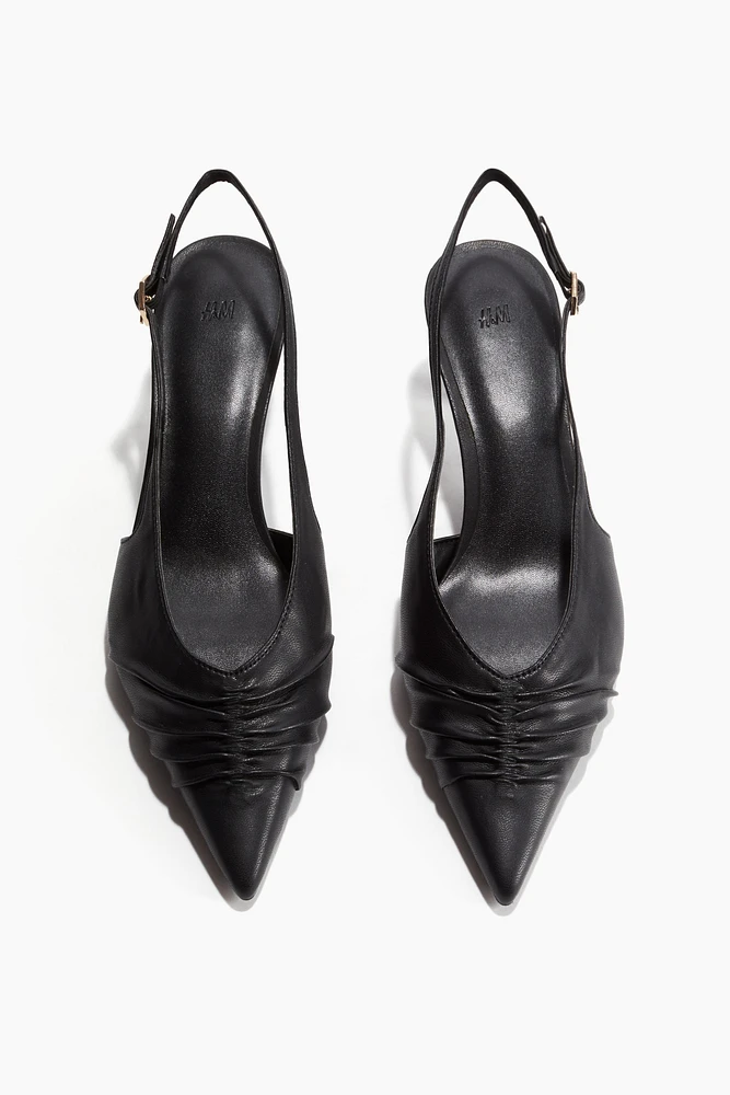 Pointed Slingback Pumps