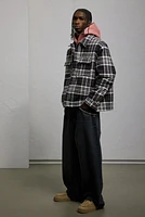 Oversized-Fit Flannel Overshirt