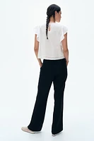 Linen-Blend Dress Pants