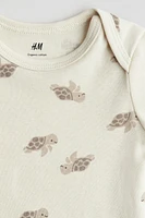 Maillot imprimé à encolure américaine