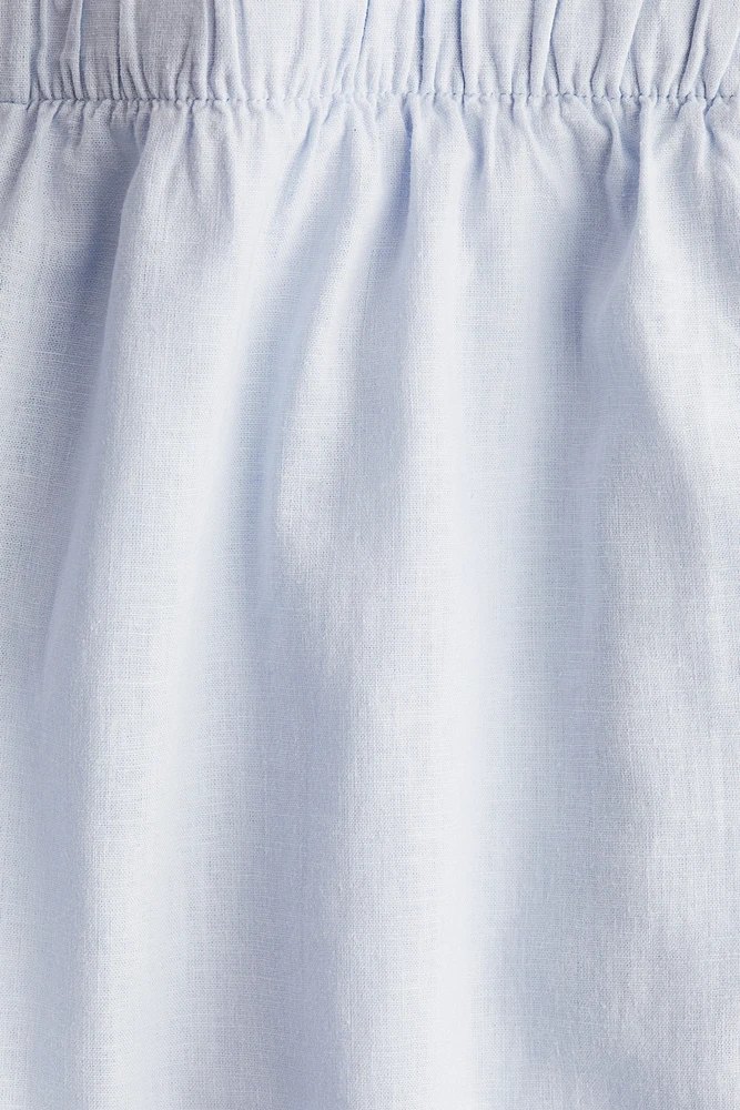 Linen-Blend Shorts