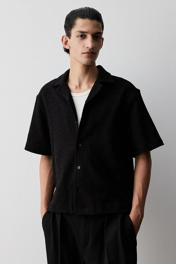 Loose Fit Textured Resort Shirt