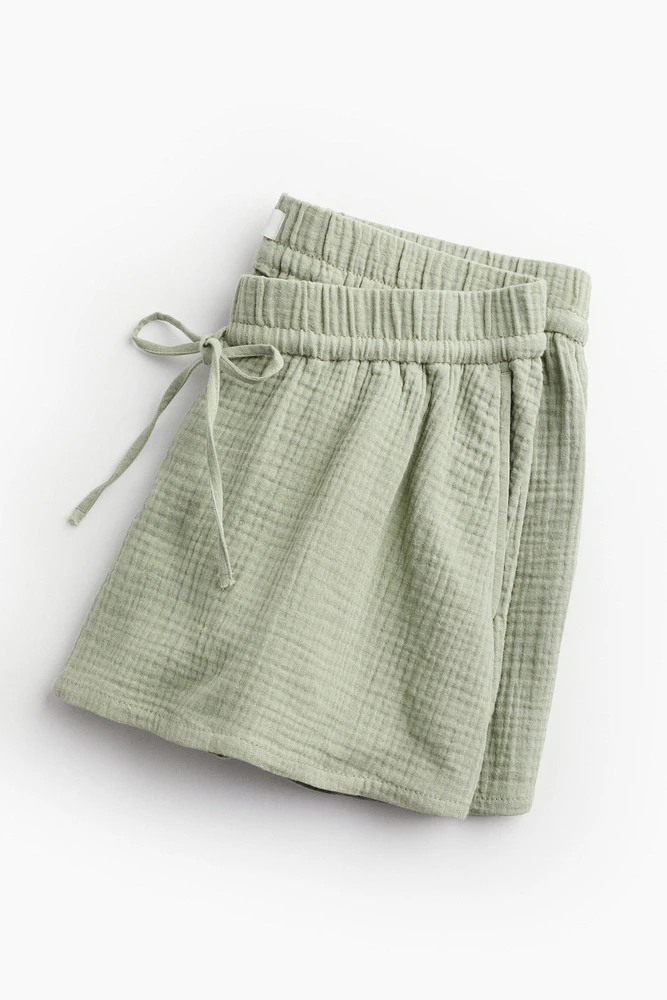 MAMA Before & After Cotton Muslin Shorts