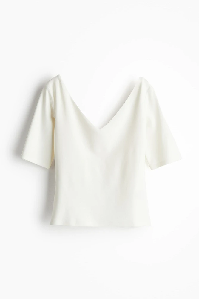 V-neck Jersey Top