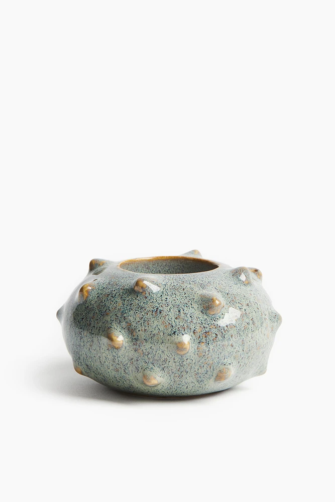 Stoneware Candlestick