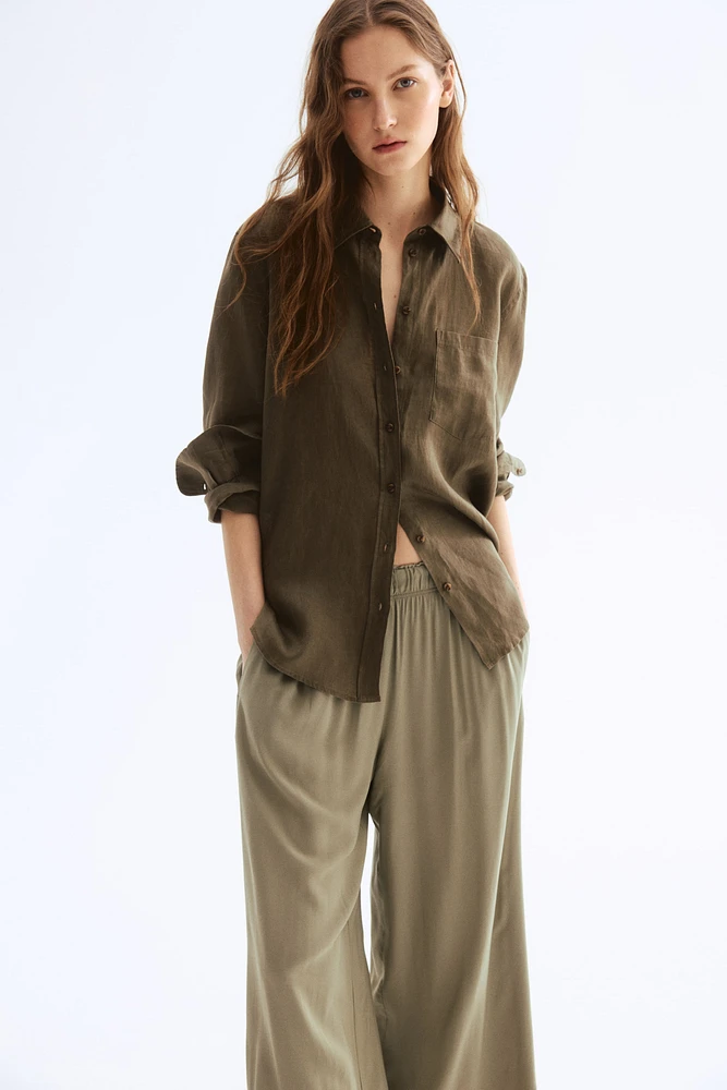 Pantalon à taille élastique