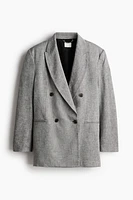 Linen-Blend Blazer