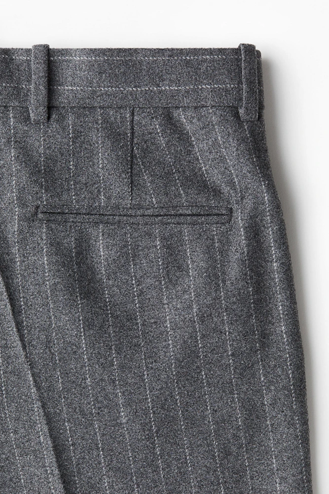 Relaxed Fit Wool-Blend Suit Pants