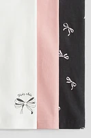 Lot de 3 leggings en jersey coton