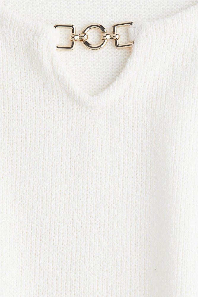 Robe en tricot avec jupe évasée