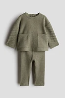 2-piece Wide-Rib Cotton Set