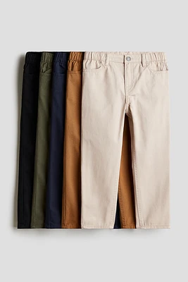 5-pack Relaxed Tapered Fit Pants