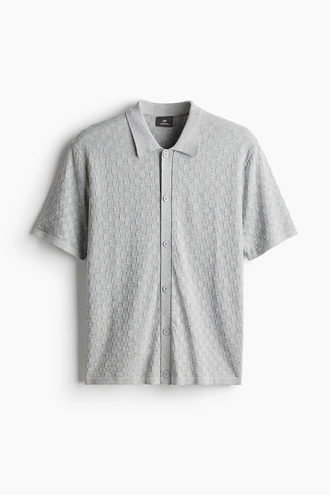 Regular Fit Textured-Knit Shirt