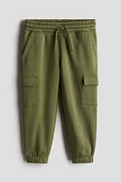 Brushed-Inside Cargo Joggers