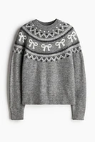 Jacquard-Knit Sweater