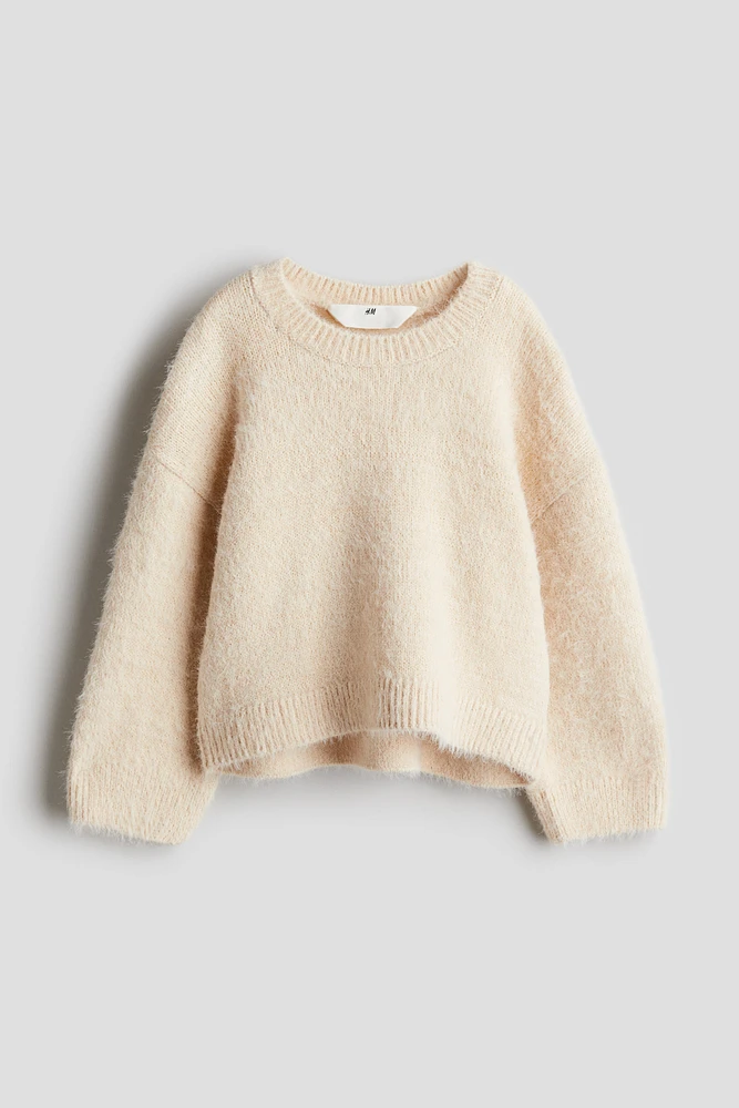 Brushed Fine-Knit Sweater