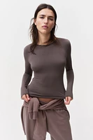 Long-sleeved Microfiber Top