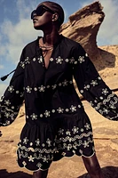Tunic Dress with Eyelet Embroidery