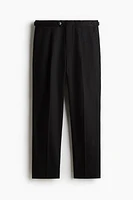 Regular-Fit Linen-Blend Suit Pants