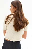 Slub-knit cardigan