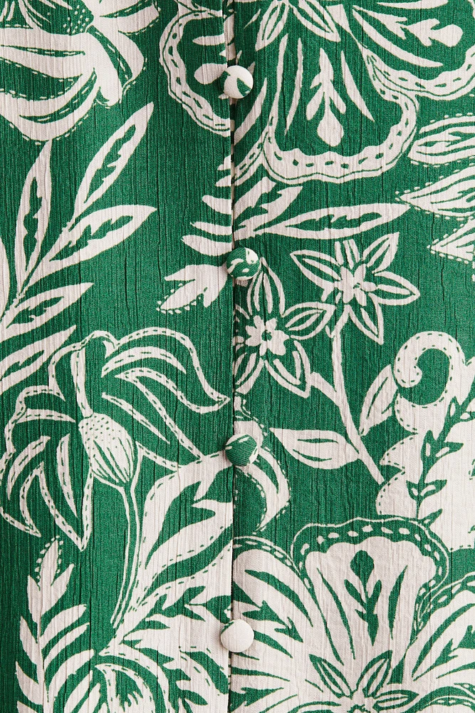Tie-belt Crêpe Dress