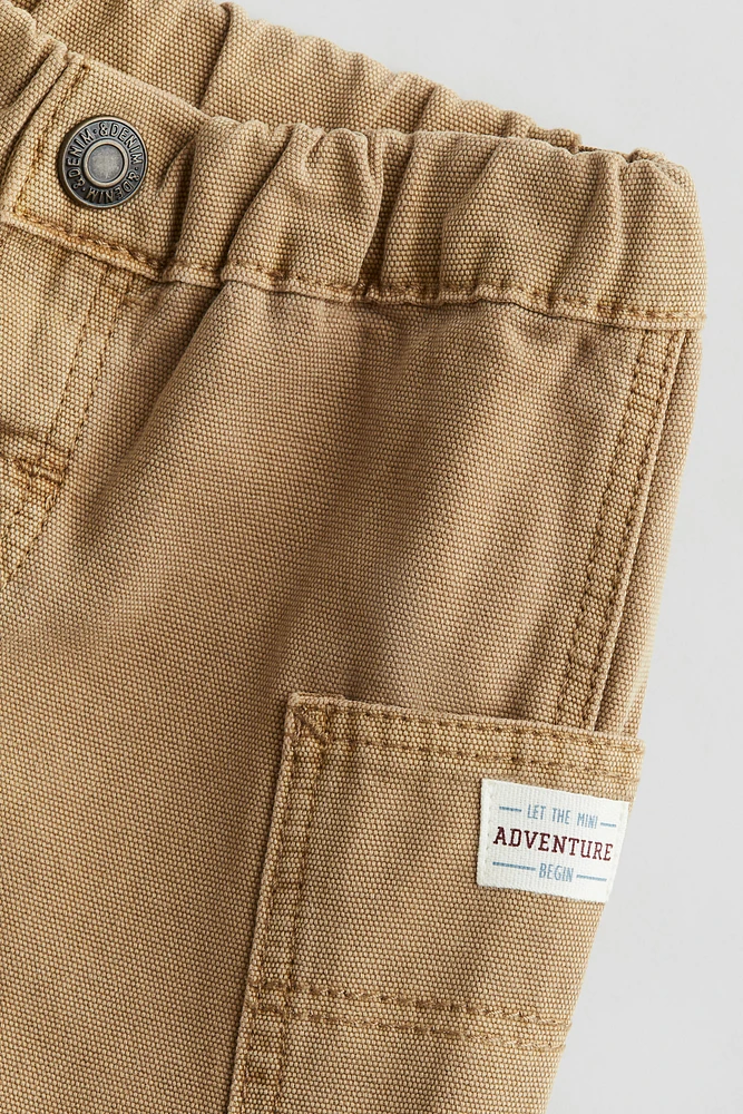 Cotton Canvas Shorts