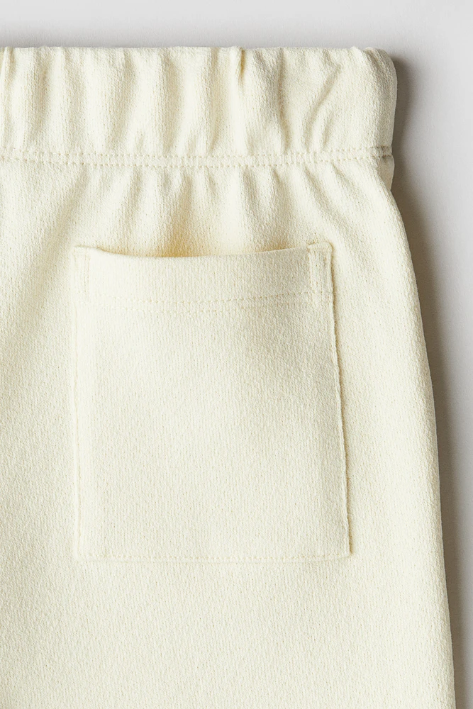 Short en jersey texturé