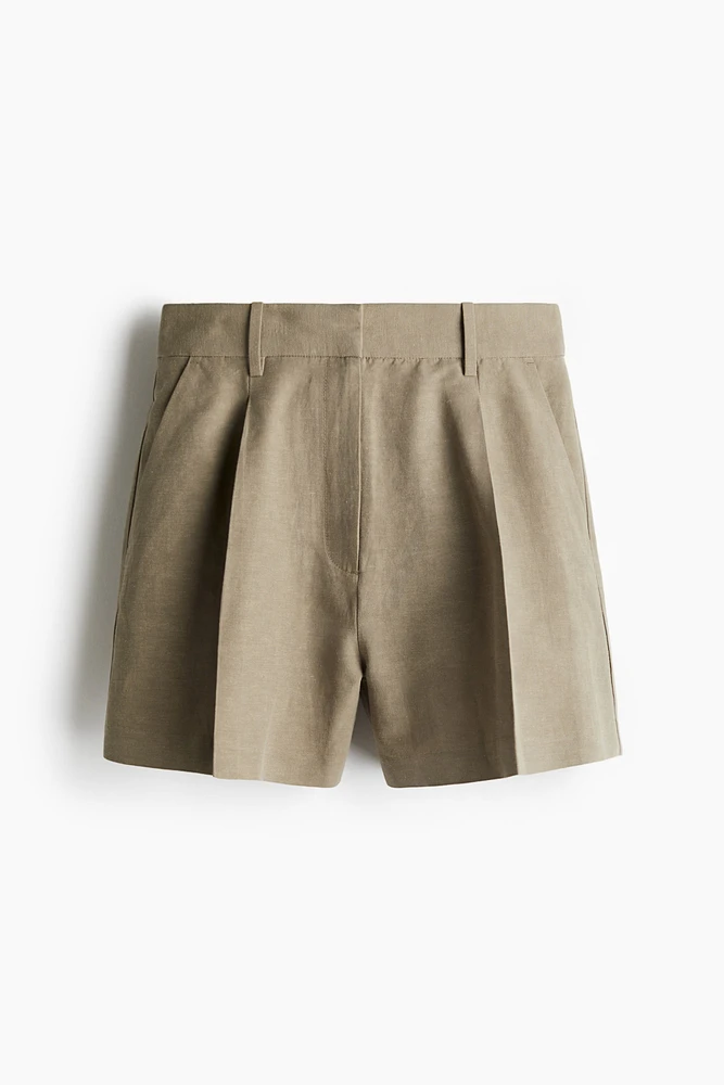 Short en lin mélangé
