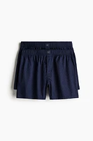 2-pack Woven Cotton Sateen Boxer Shorts