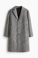 Loose Fit Wool-Blend Coat