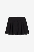 Pleated Mini Skirt