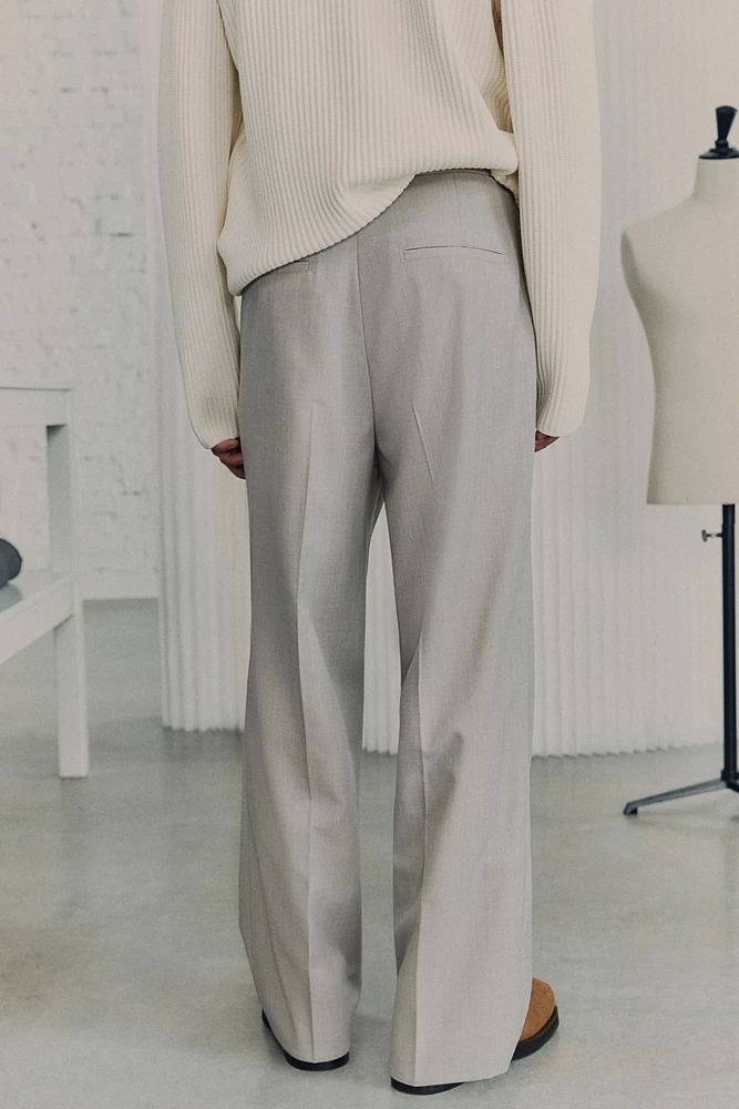 Wool-Blend Suit Pants