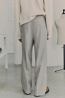 Wool-Blend Suit Pants