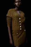 Cable-Knit Cardigan