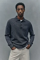 Regular Fit Wool Polo Sweater