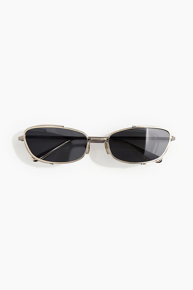 Two-Toned Oval Sunglasses