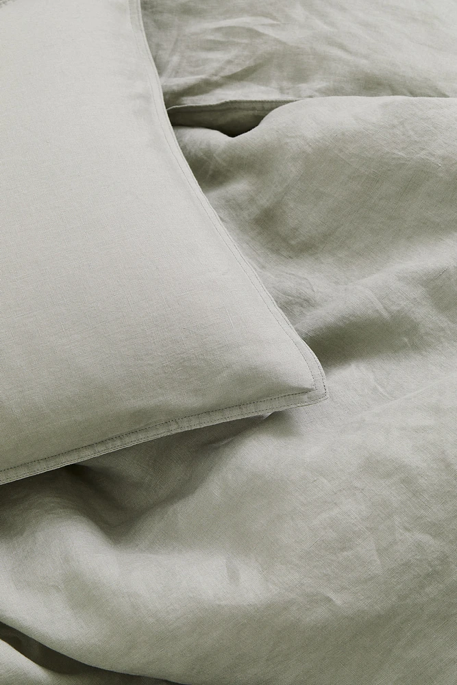 Linen Twin Duvet Cover Set