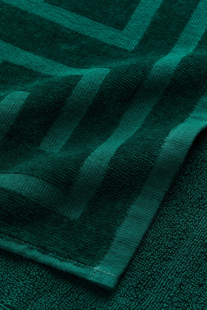 Burnout-patterned Guest Towel