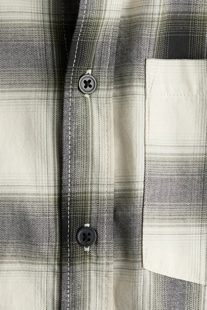Short-Sleeved Cotton Shirt