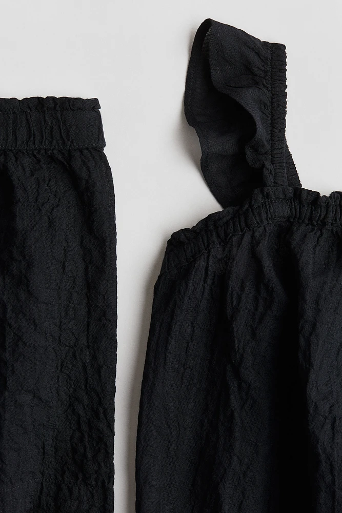 2-Piece Crinkled Cotton Set