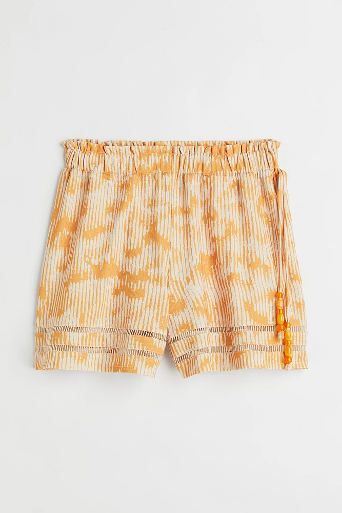 Embroidered-trim shorts